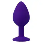 Dop Anal Shelki M, Silicon Medical Premium, Bază Diamant, 8 cm – Lila