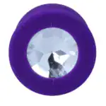 Dop Anal Shelki M, Silicon Medical Premium, Bază Diamant, 8 cm – Lila