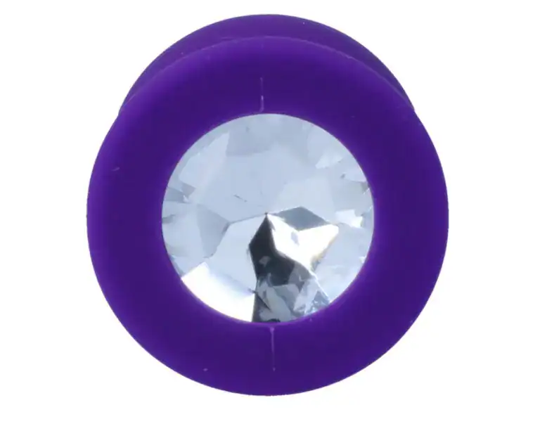 Dop Anal Shelki M, Silicon Medical Premium, Bază Diamant, 8 cm – Lila