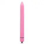 Vibrator Slim Glossy, 1 Viteză Silențioasă, Rezistent la Apă, 16,5 cm – Roz
