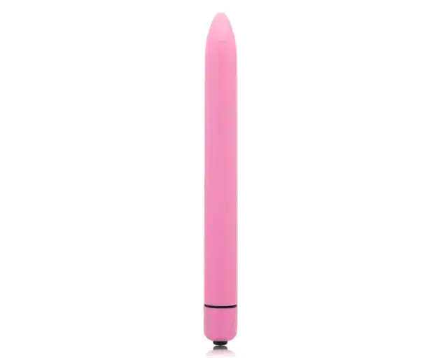 Vibrator Slim Glossy, 1 Viteză Silențioasă, Rezistent la Apă, 16,5 cm – Roz