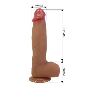 Dildo realist Orton Pretty Love 23,5 cm cu ventuză, silicon