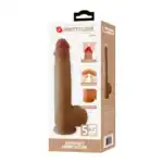 Dildo realist Pretty Love Orton 23,5 cm cu ventuză, silicon