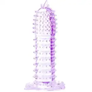 Husă pentru penis cu puncte stimulatoare