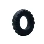 Inel pentru penis Baile Titan din silicon, negru-verde