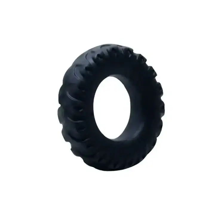 Inel pentru penis Baile Titan din silicon, negru-verde