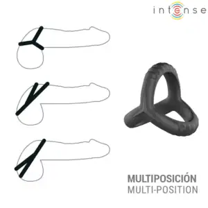 Inel triplu pentru penis Intense John model 4