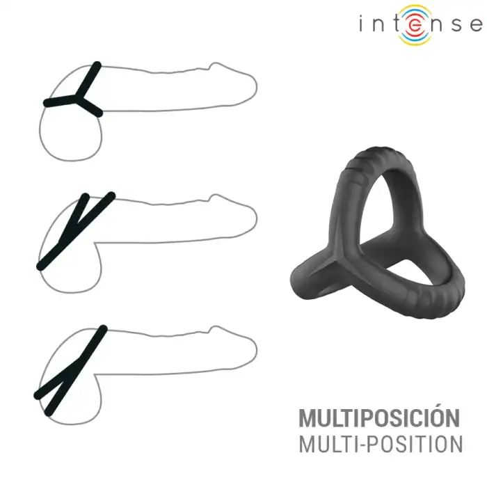 Inel triplu pentru penis Intense John model 4