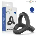 Inel triplu reglabil Intense pentru penis John model 4
