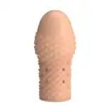 Manșon pentru penis Pretty Love Geek's natural cu proeminențe