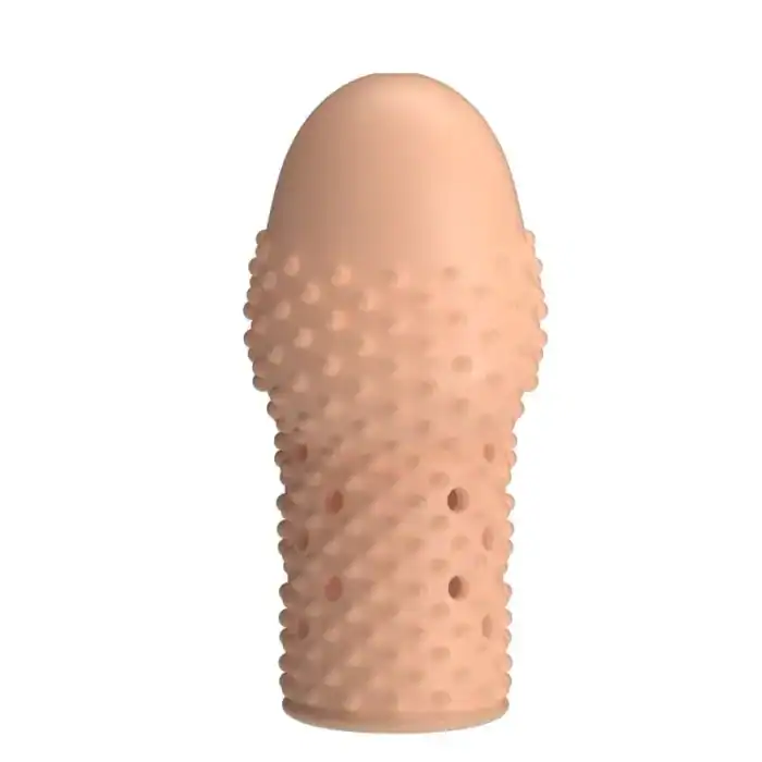Manșon pentru penis Pretty Love Geek's natural cu proeminențe