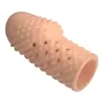 Manșon pentru penis Pretty Love Geek's natural cu proeminențe
