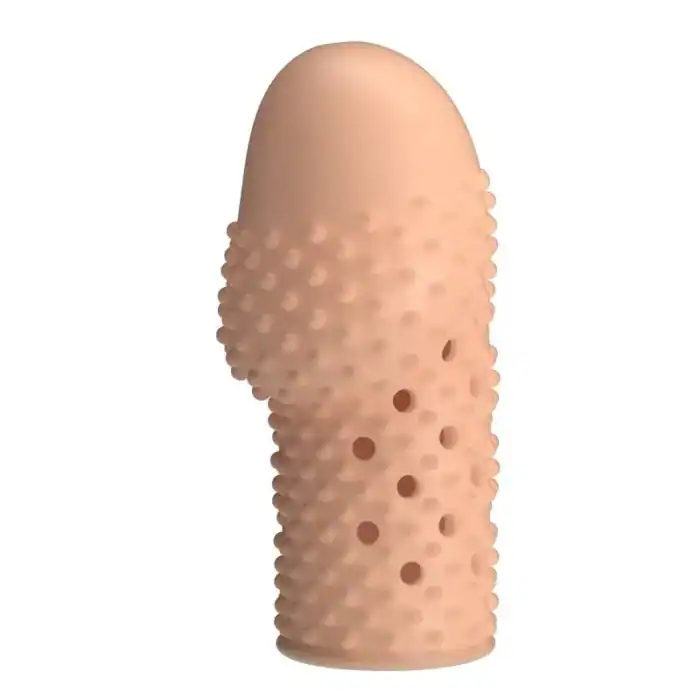 Manșon pentru penis Pretty Love Geek's natural cu proeminențe