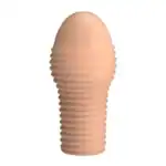 Manșon pentru penis Pretty Love Hottt natural cu inele texturate