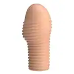 Manșon pentru penis Pretty Love Hottt natural cu inele texturate