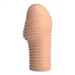 Manșon pentru penis Pretty Love Hottt natural cu inele texturate