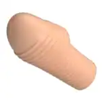 Manșon pentru penis Pretty Love Hottt natural cu inele texturate