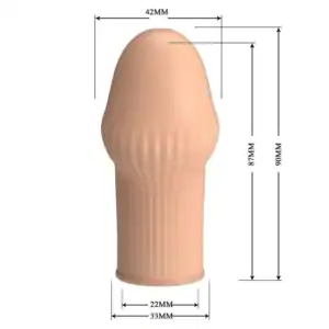anșon pentru penis Pretty Love Huel, culoare naturală, TPE