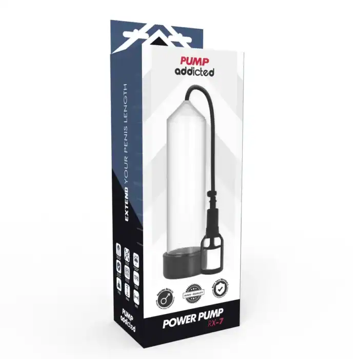 Pompă de erecție RX7 Pump Addicted transparentă