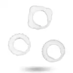 Set de 3 inele transparente pentru penis Addicted Toys