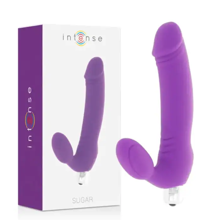 Vibrator Intense Sugar liliac din silicon, 7 moduri de vibrație