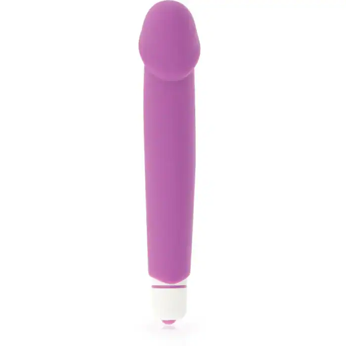 Vibrator realist Dolce Vita mov din silicon cu husă detașabilă